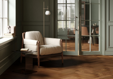 Кварцевый паркет Quartz Parquet Штучный паркет Орех Американский 44-400-29 5/0,6 мм